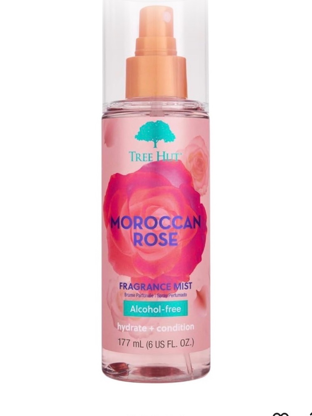 Tree Hut Fragrance Mist - Moroccan Rose - 6 fl oz - Hydrating, Alcohol-Free new